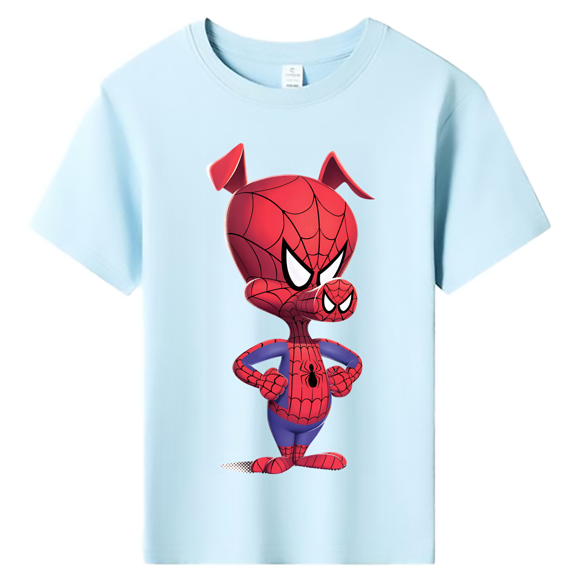 （画像用） Spider Man スパイダーマン 綿100％キッズTシャツ（フロントプリント）